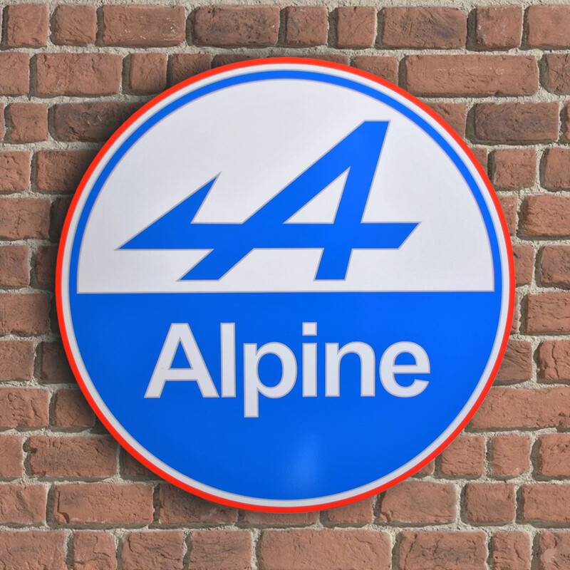 Large Metal Alpine Sign